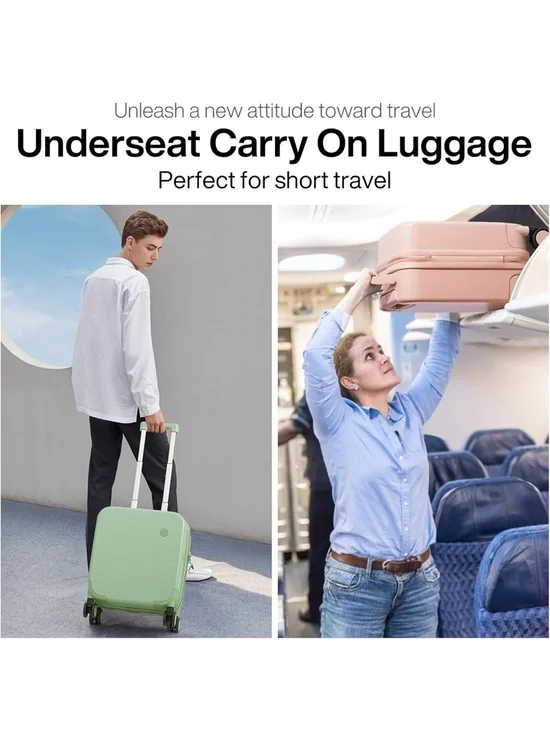 14 IN Underseat Carry On Suitcase - Picture 3 of 8